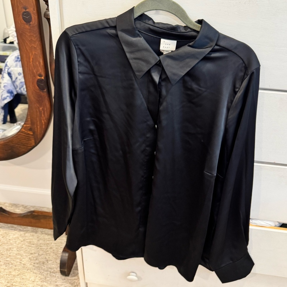 A New Day Satin Dress Shirt